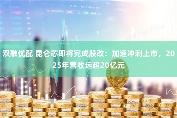 双融优配 昆仑芯即将完成股改：加速冲刺上市，2025年营收远超20亿元